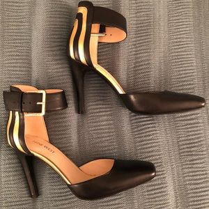 Black & Gold Nine West Heels